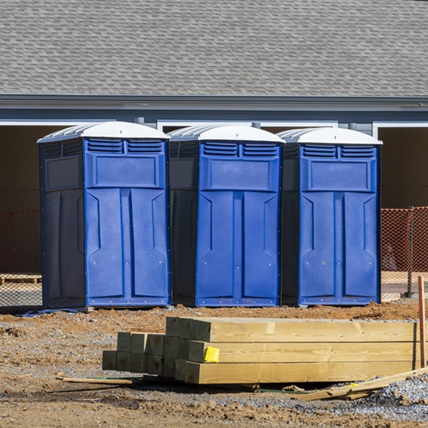 what is the maximum capacity for a single portable restroom in Ellisburg NY